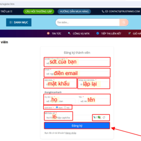 Hướng dẫn đăng kí tài khoản nền tảng Trustmmo